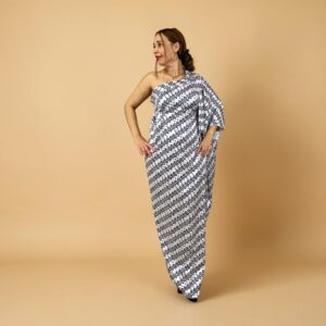 Vestido largo con una manga